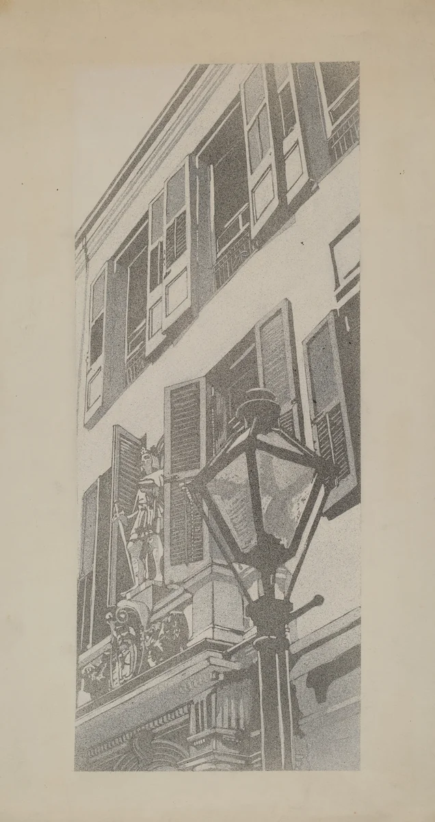 Balcony Railings by Aurelia Arbo, index of american design, 1936