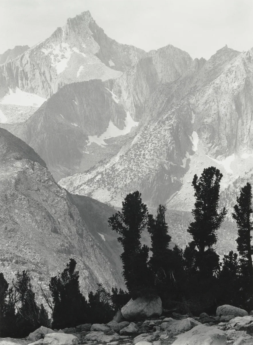 Mount Clarence King, Kings Canyon National Park, California by Ansel Adams, photograph, 1924
