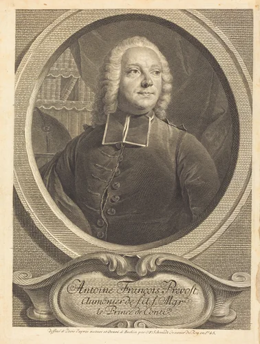 Antoine François Prevost by Georg Friedrich Schmidt, print, 1745