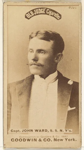 John Montgomery Ward, Captain and Shortstop, New York, from the Old Judge series (N172) for Old Judge Cigarettes by Goodwin & Company, photograph, 1887