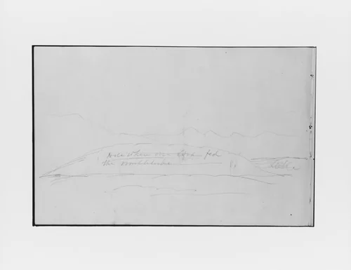 Hill Where Our Lord Fed the Multitude (from Sketchbook) by Mary Newbold Sargent, artwork, 1904