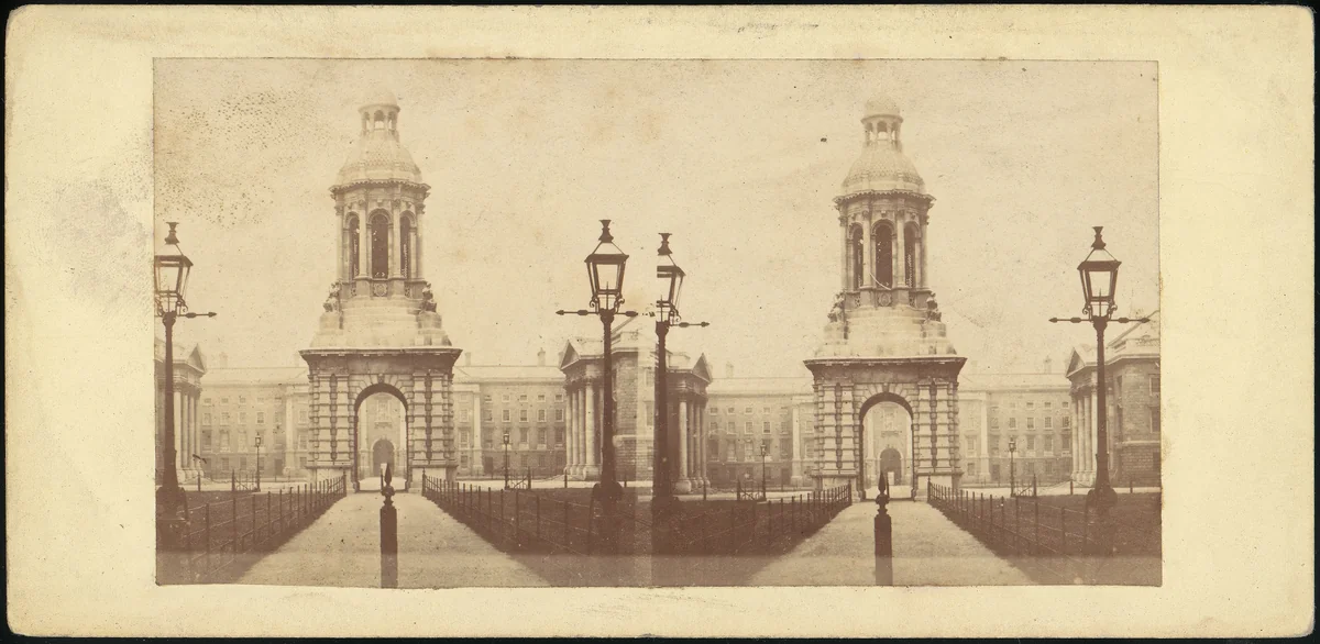 [Group of 15 Early Stereograph Views of Cambridge, England and the Surrounding Area] by Thomas Small, photograph, 1860-1889
