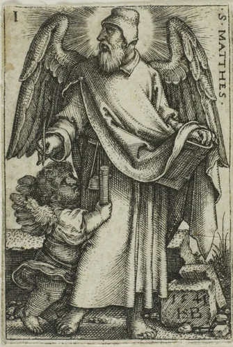 St. Matthew, from The Four Evangelists by Sebald Beham, print, 1541