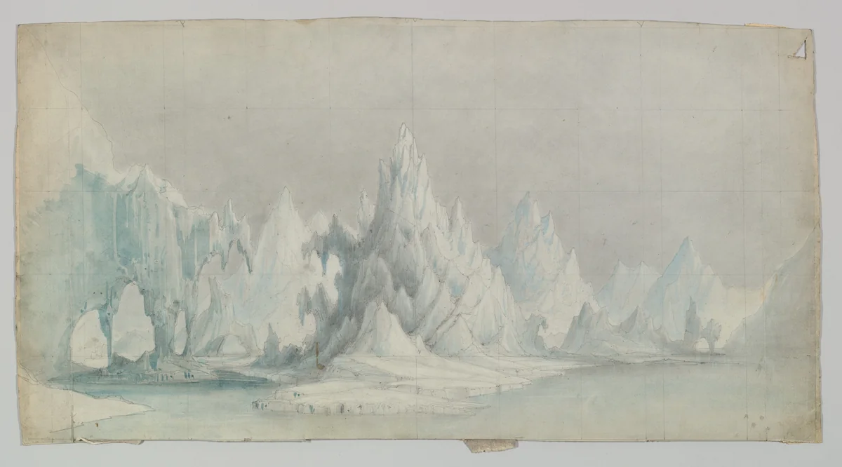 Design for a Stage Set by Eugène Cicéri, drawing, 1830-1890