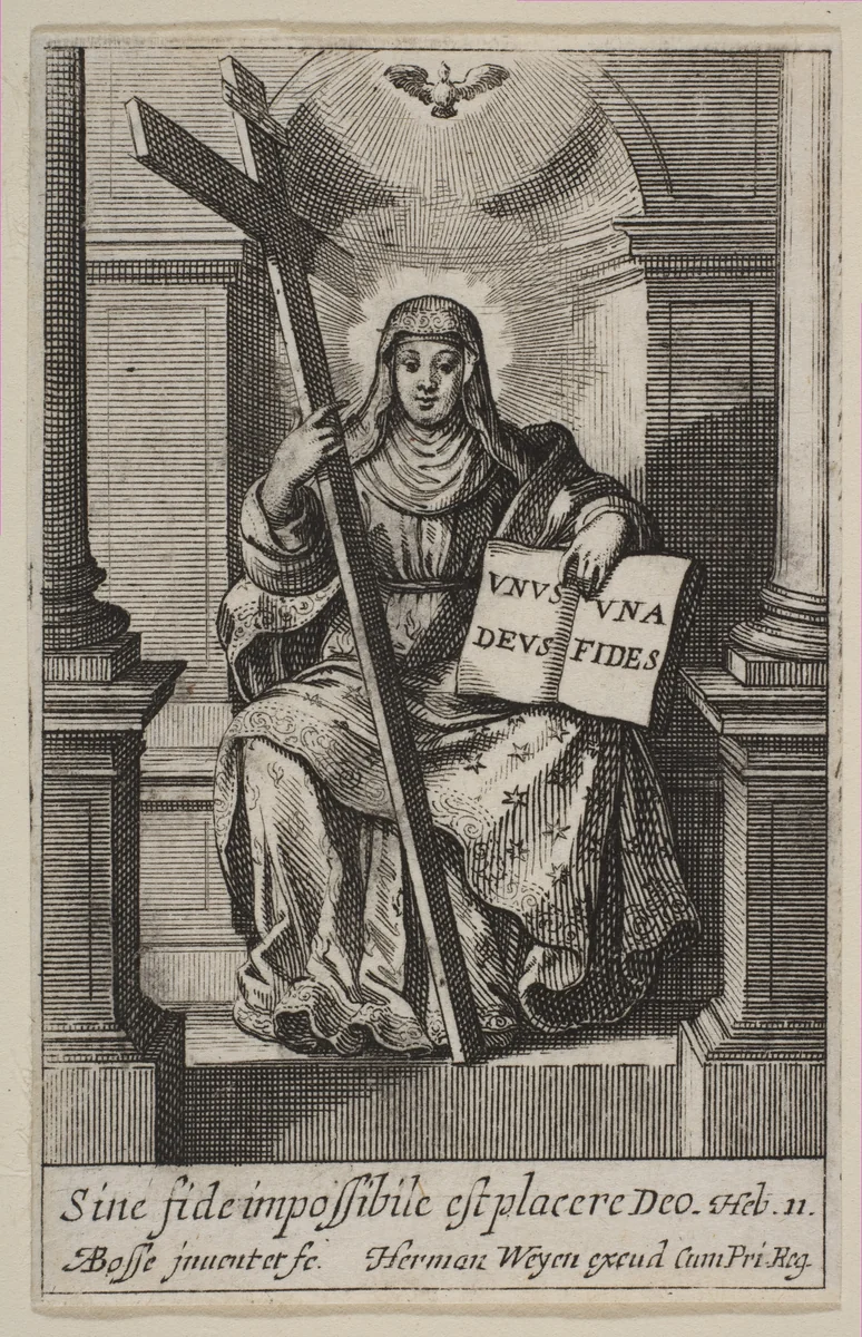 Faith by Abraham Bosse, print, 1636