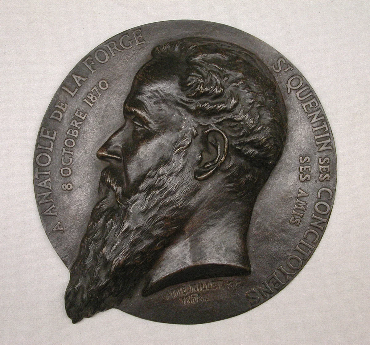 Anatole de la Forge by Aimé Millet, metalwork, 1878