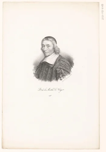 Portret van François de La Mothe Le Vayer by anonymous, print, 1818-1842