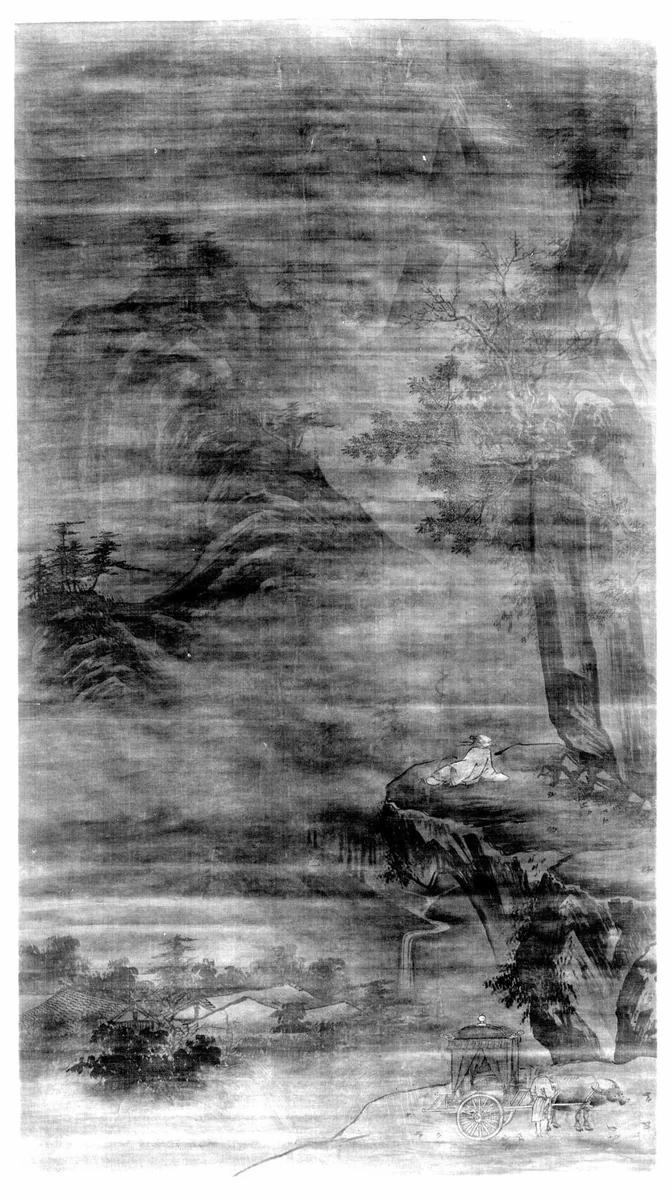 Scholar Admiring Autumn Scenery by Unidentified Artist, painting, 1467-1533