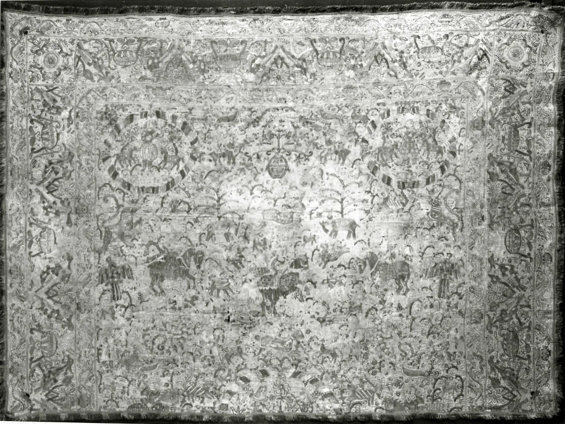 Bedcover by Indo-Portuguese, textile, 1675-1700