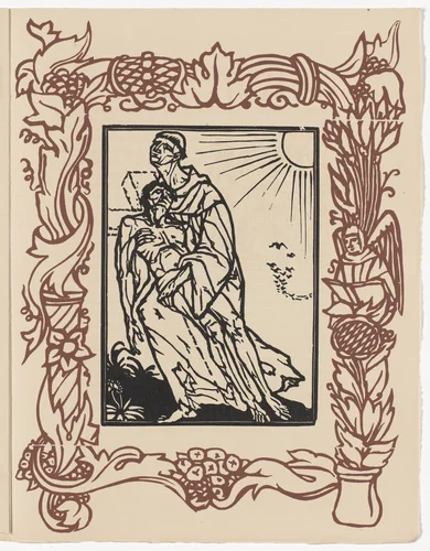 Plate (page 303) from Les Petites Fleurs de St. François (The Little Flowers of St. Francis) by Émile Bernard, illustrated book, 1928