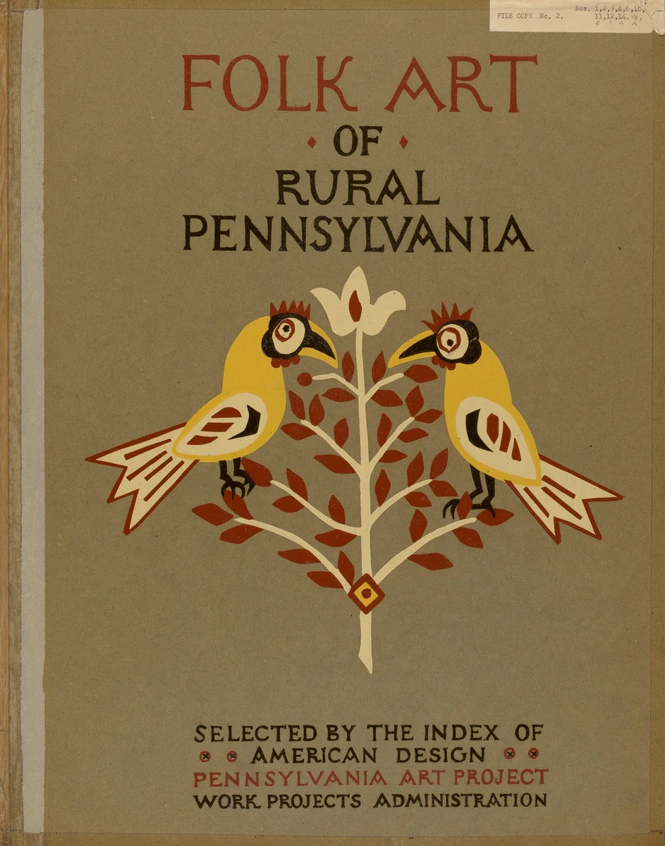 Study for Portfolio: "Folk Art of Rural Pennsylvania" by American 20th Century, index of american design, 1935-1942