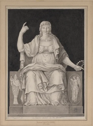 La Sagesse by Alexandre-Evariste Fragonard, drawing, 1700-1899