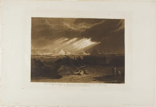 The Fifth Plague of Egypt, plate 16 from Liber Studiorum by Joseph Mallord William Turner, print, 1808