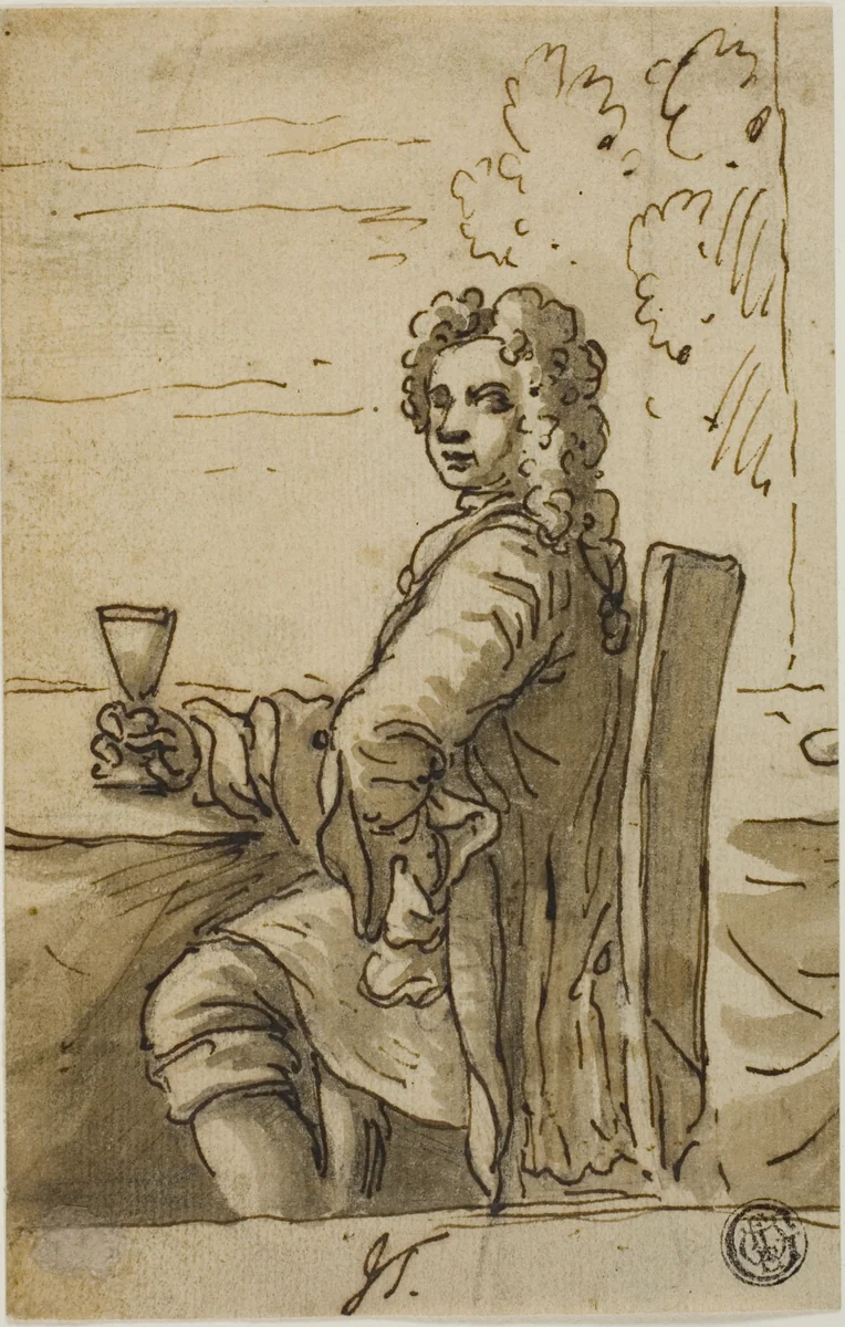 Sir J. Thorndale by James Thornhill, drawing, 1695-1734