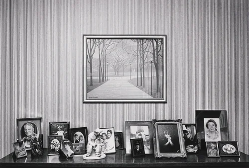 Untitled (Mantle) by Jim Goldberg, photograph, 1993