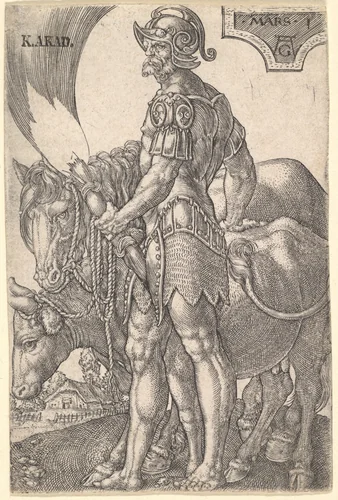 Mars, from "The Seven Planets" by Heinrich Aldegrever, print, 1533