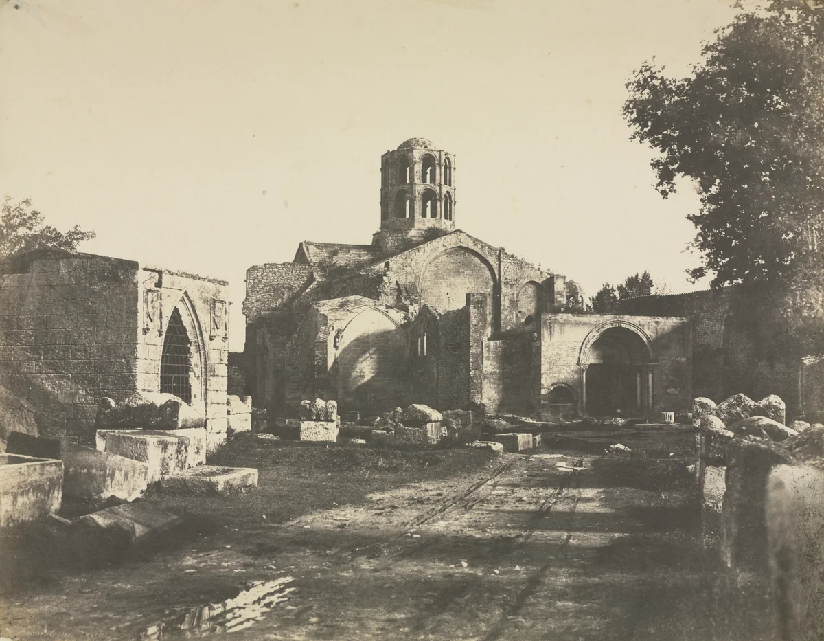 Saint-Honorat, Prés d'Arles by Édouard Baldus, photograph, 1853