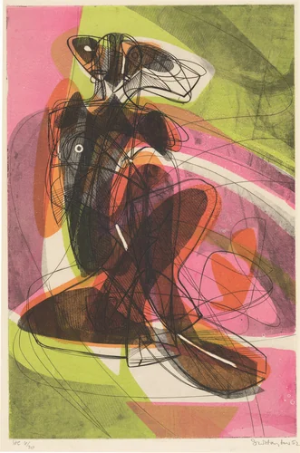 Le couple (The Couple) by Stanley William Hayter, print, 1952