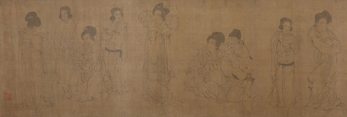 In the Palace by Unidentified Artist, painting, 960-1139