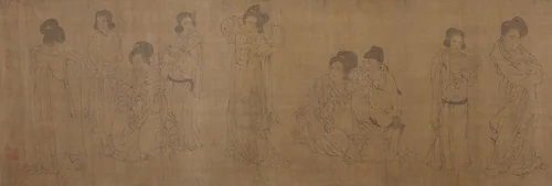 In the Palace by Unidentified Artist, painting, 960-1139