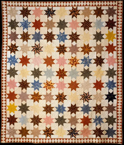 Star of Lemoyne Quilt by Rebecca Davis, artwork, 1843-1846