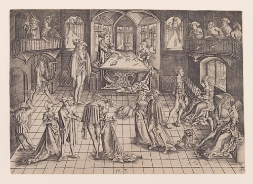 The Ball by Master MZ, print, 1500