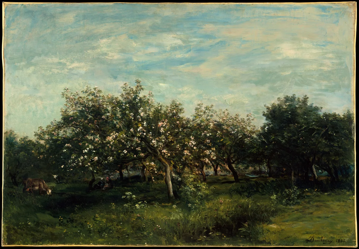 Apple Blossoms by Charles-François Daubigny, painting, 1873