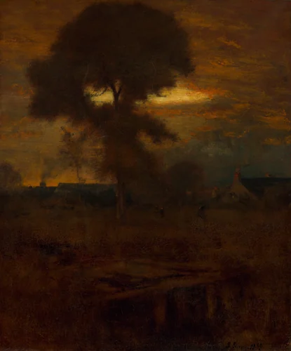 Afterglow by George Inness, painting, 1893