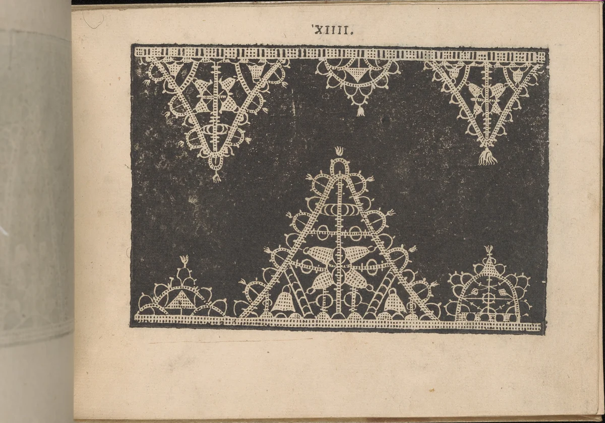 Prima Parte de' Fiori, e Disegni di varie sorti di Ricami Moderni, page 14 (recto) by Giovanni Battista Ciotti, book, 1591