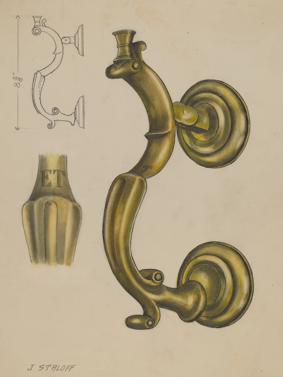Door Knocker by Jack Staloff, index of american design, 1936