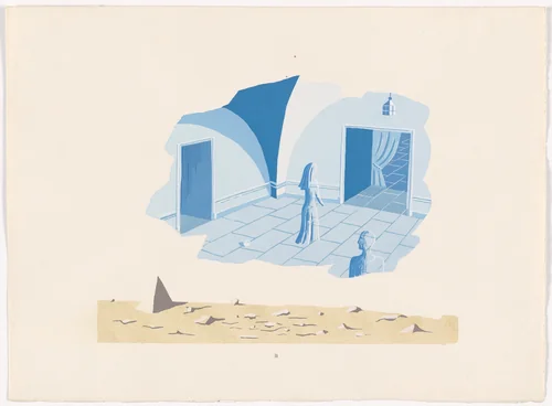 Atmosphere (L'Atmosphère) from Magic Mirror (Le miroir magique) by Jean Hugo, print, 1927