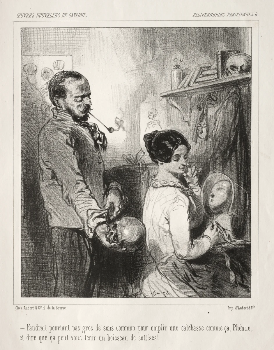 Baliverneries Parisiennes by Paul Gavarni, print, 1824-1866