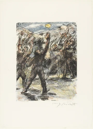 The Oath on Rütli (Der Schwur auf dem Rütli) from William Tell (Wilhelm Tell) by Lovis Corinth, print, 1923