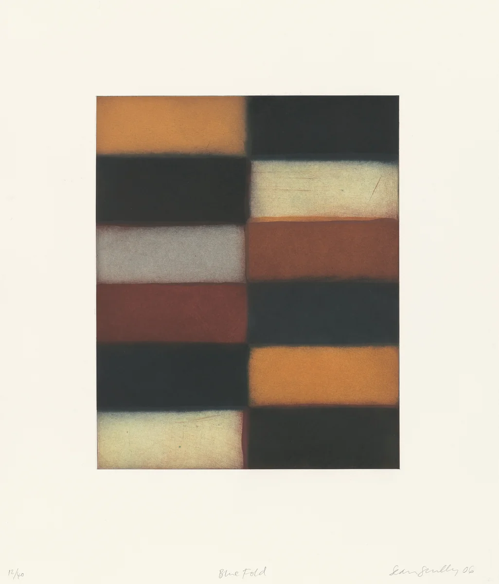 Blue Fold by Sean Scully, print, 2006