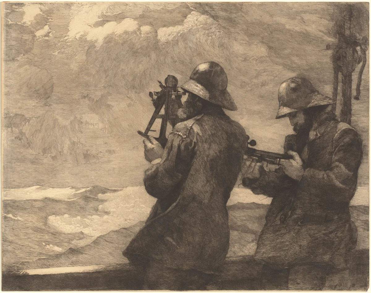 Eight Bells by Winslow Homer, print, 1887