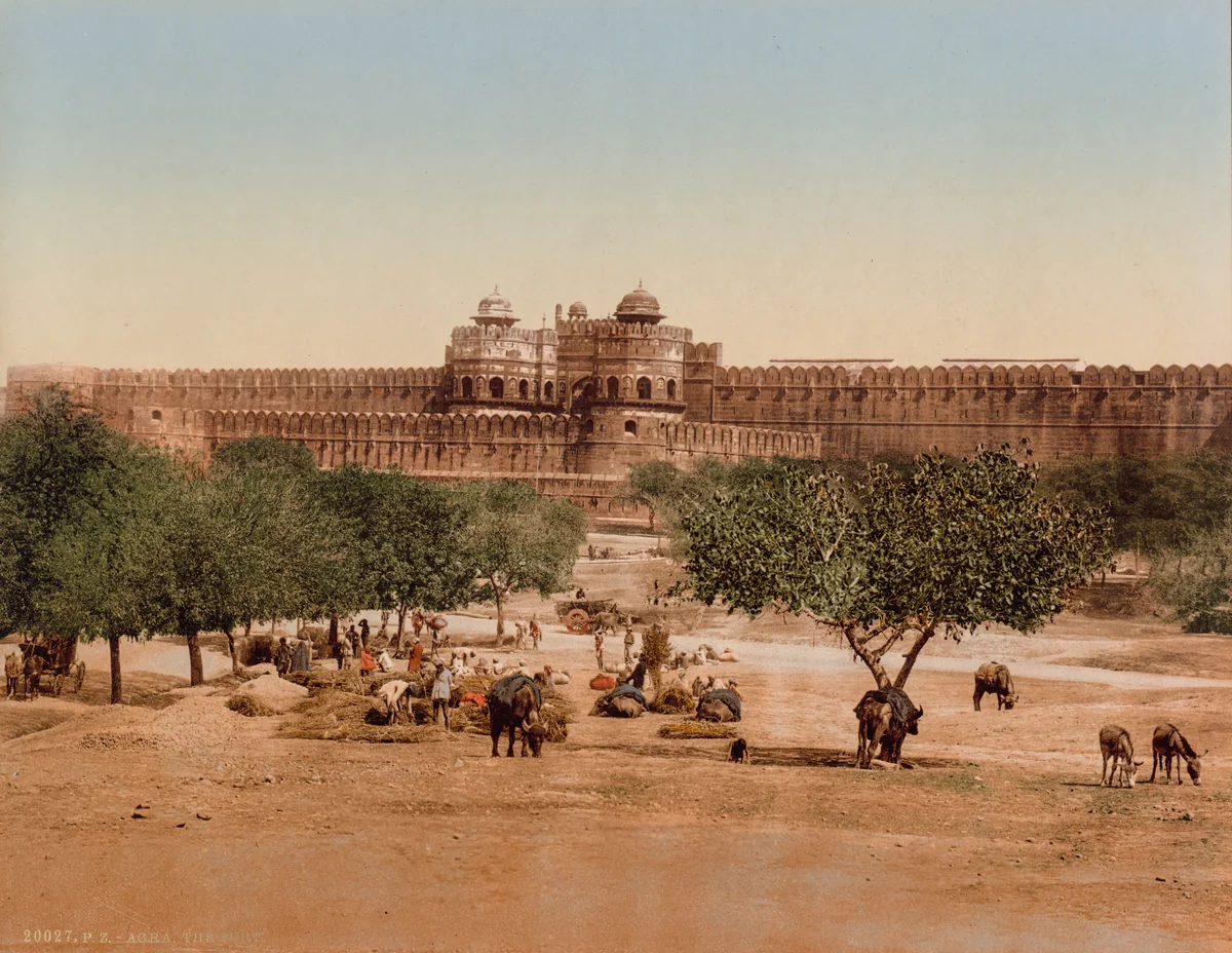 Agra. The Fort by Photoglob Co., photograph, 1890