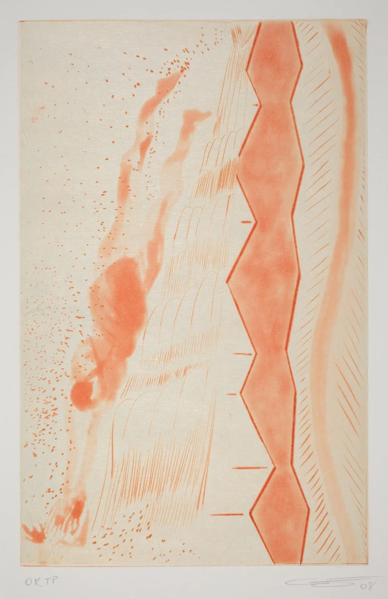 Rainbow - Orange Ramo by Chris Ofili, print, 2008