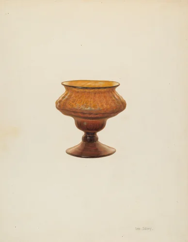 Salt Cup by Van Silvay, index of american design, 1940