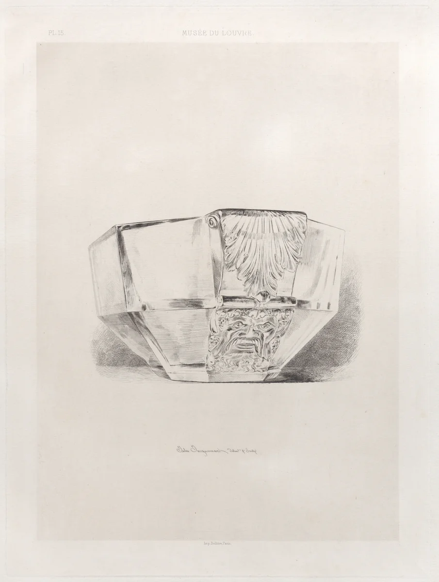 Crystal Basin by Jules Ferdinand Jacquemart, print, 1864