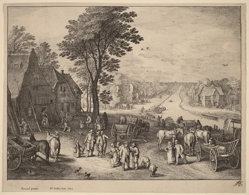 The Canal by Wenceslaus Hollar
Pieter Brueghel the Younger, print, 1650