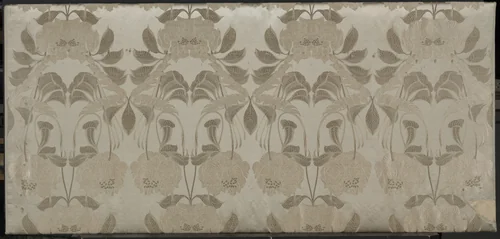 Silk with Art Nouveau Design by Georges de Feure, textile, 1900