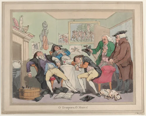 O Tempora, O Mores! by Samuel Alken, print, 1799