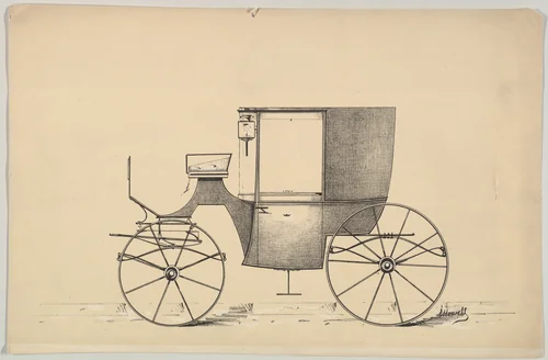 Coupé by E. Howell, print, 1850-1870