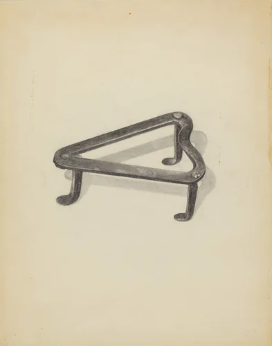 Heart Shaped Trivet by Anna Aloisi, index of american design, 1936