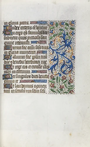 Book of Hours (Use of Rouen): fol. 38v by Master of the Geneva Latini, book, 1465-1475