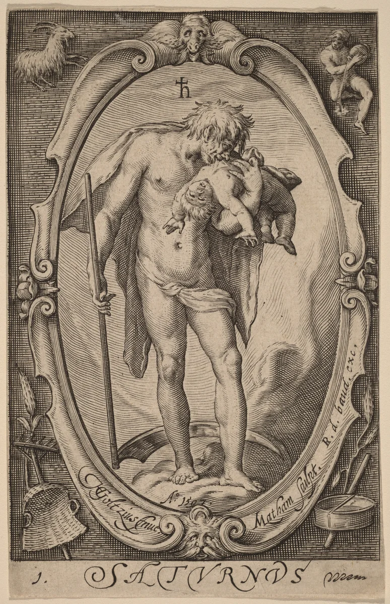 Saturn by Jacob Matham
Hendrick Goltzius
Robert de Baudous, print, 1597