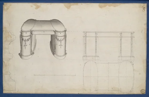 Library Table, from Chippendale Drawings, Vol. II by Thomas Chippendale, drawing, 1759
