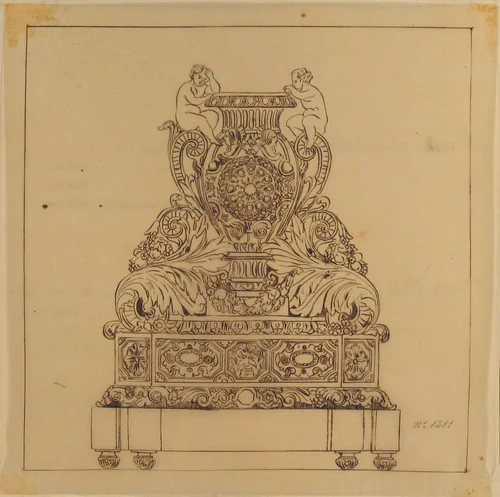 Design for an Urn by anonymous, drawing, 1800-1899