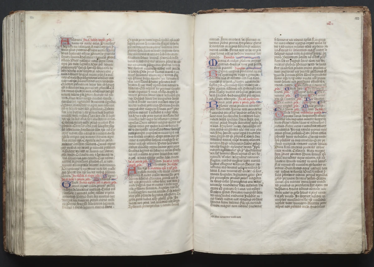 The Gotha Missal: Fol. 152r, Text by Master of the Boqueteaux, book, 1370-1380