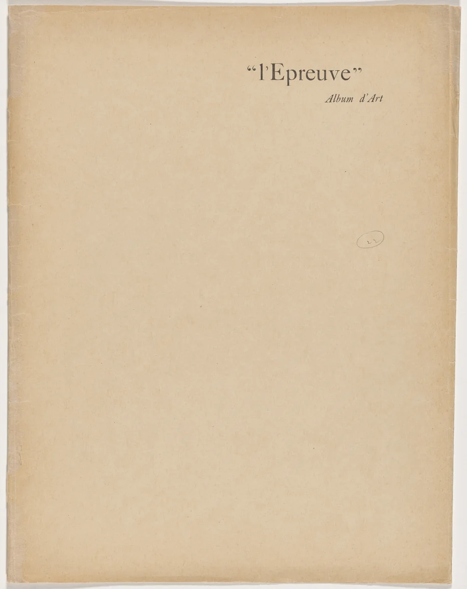 L'Épreuve (album 4, deluxe edition) by Maurice Dumont
Alphonse Osbert
Eugène Martel
Paul Gauguin
Pierre Puvis de Chavannes
Paul Sérusier
Louis Valtat
Jules Emmanuel Valadon
Henri Lerolle
Maximilien Luce
Félicien Rops, portfolio, 1895